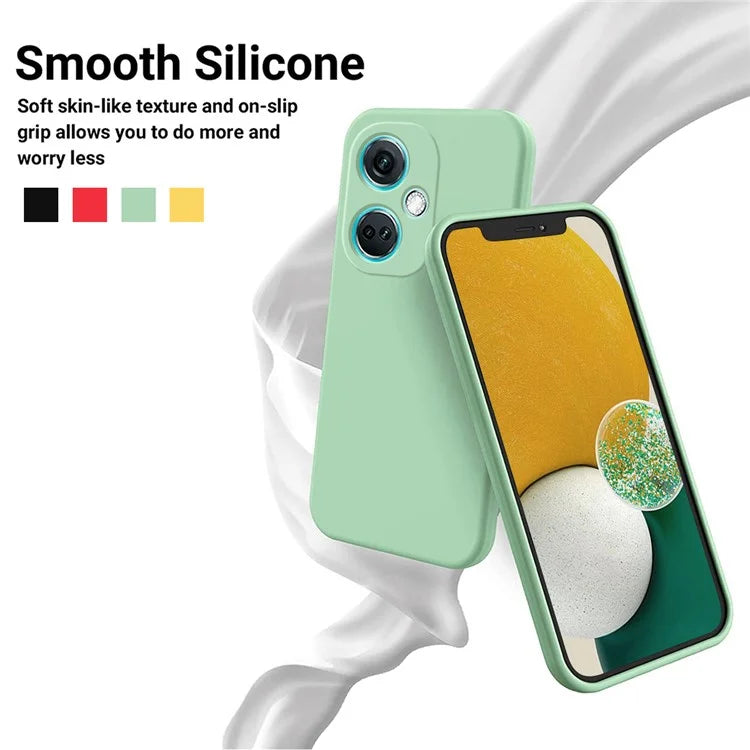 For Oppo K11 5G Case Liquid Silicone Protective Phone Cover with Wrist Strap