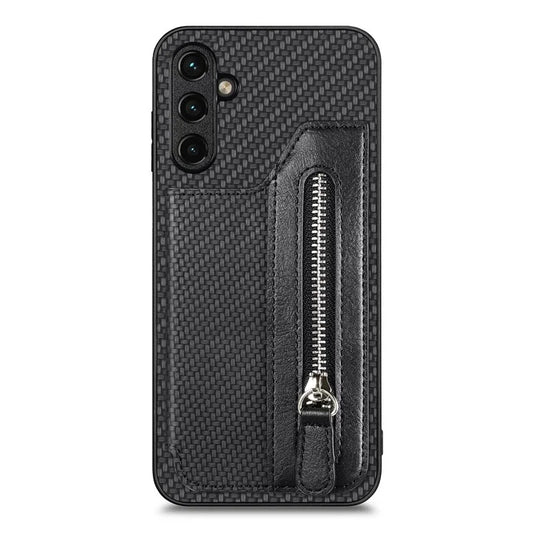C1-04 For Samsung Galaxy A35 5G Case Leather+PC+TPU Zipper Wallet Smartphone Cover