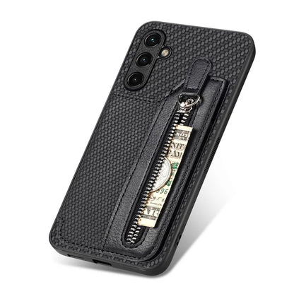 C1-04 For Samsung Galaxy A54 5G Card Holder Phone Shell PU Leather+PC+TPU Phone Cover Case