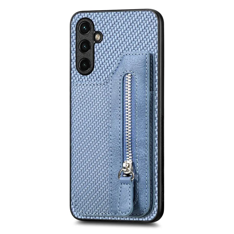 C1-04 For Samsung Galaxy A54 5G Card Holder Phone Shell PU Leather+PC+TPU Phone Cover Case