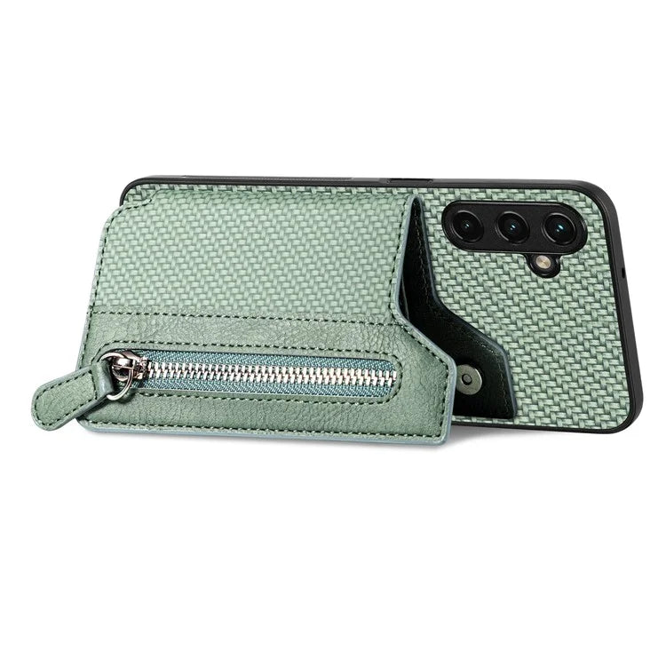 C1-04 For Samsung Galaxy A54 5G Card Holder Phone Shell PU Leather+PC+TPU Phone Cover Case