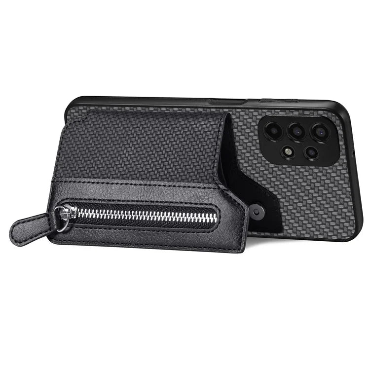 C1-04 For Samsung Galaxy A53 5G Phone Shell PU Leather+PC+TPU Anti-drop Card Holder Case