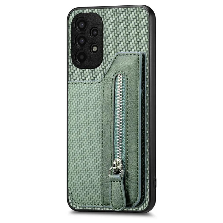 C1-04 For Samsung Galaxy A53 5G Phone Shell PU Leather+PC+TPU Anti-drop Card Holder Case