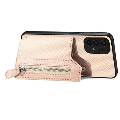 C1-04 For Samsung Galaxy A53 5G Phone Shell PU Leather+PC+TPU Anti-drop Card Holder Case