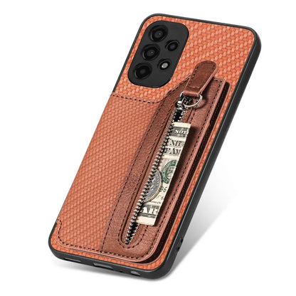C1-04 For Samsung Galaxy A53 5G Phone Shell PU Leather+PC+TPU Anti-drop Card Holder Case