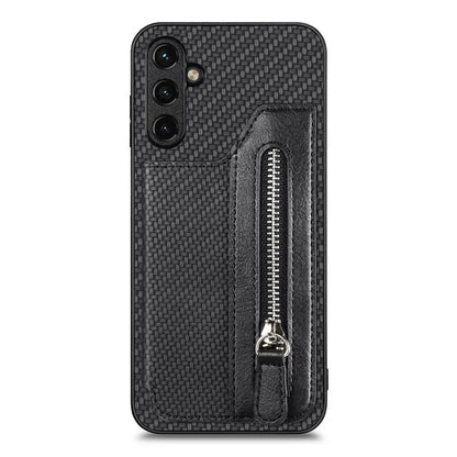 C1-04 For Samsung Galaxy A55 5G Case Leather+PC+TPU Zipper Pocket Kickstand Phone Cover