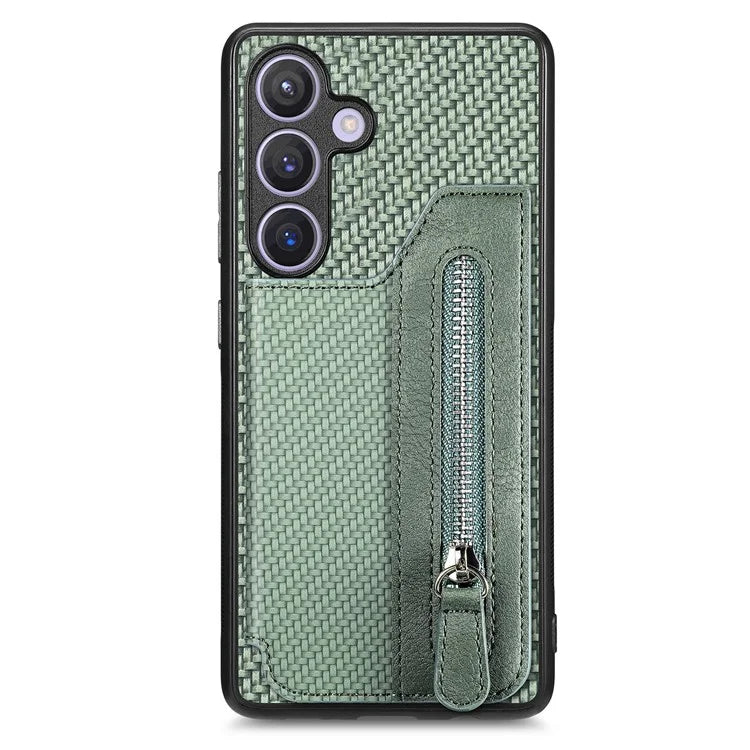C1-04 For Samsung Galaxy S24+ Case Kickstand PU+PC+TPU Wallet Phone Cover