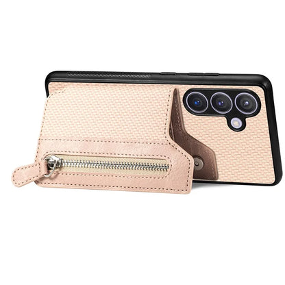 C1-04 For Samsung Galaxy S24+ Case Kickstand PU+PC+TPU Wallet Phone Cover