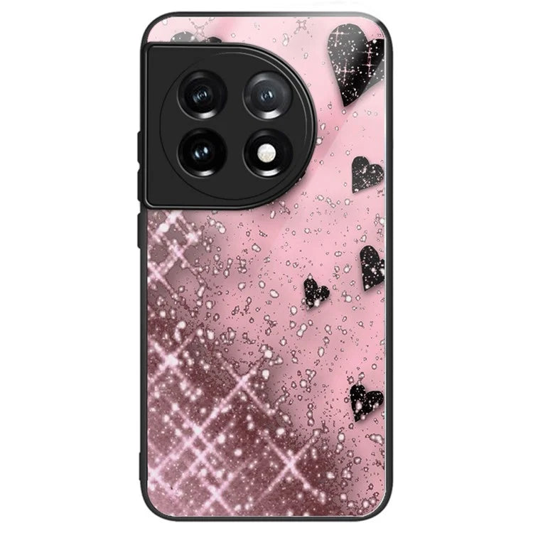 For OnePlus Ace 3 5G / 12R 5G Tempered Glass Case Pattern Printing Phone Cover