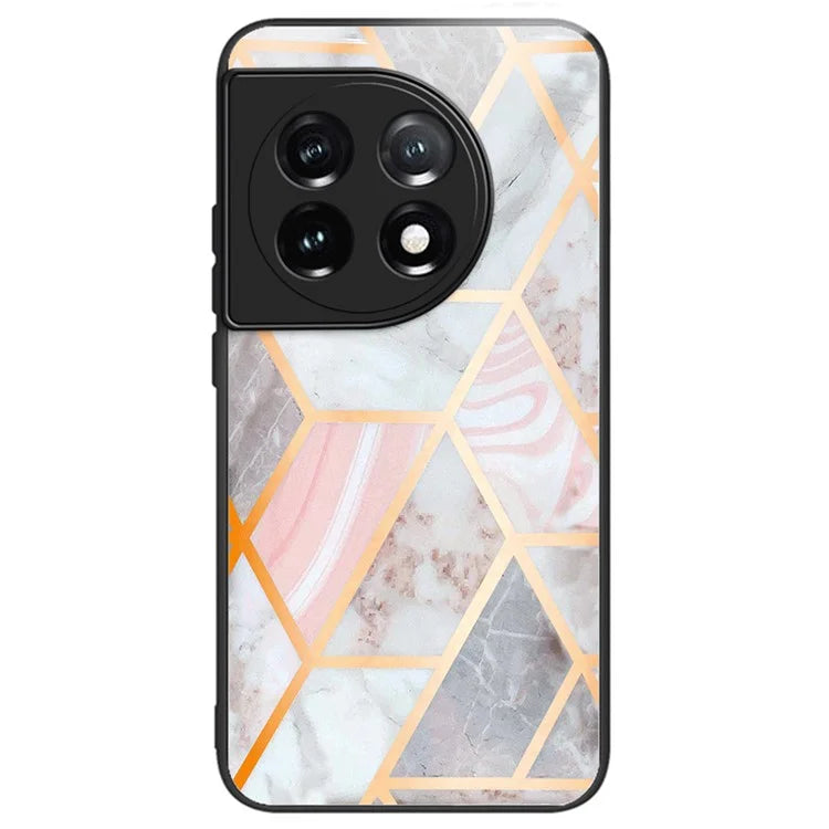 For OnePlus Ace 3 5G / 12R 5G Tempered Glass Case Pattern Printing Phone Cover