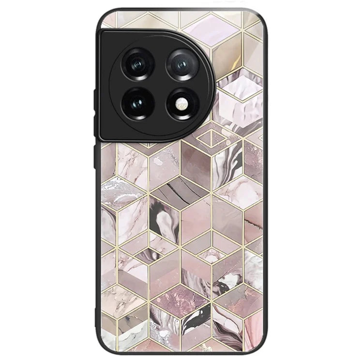 For OnePlus Ace 3 5G / 12R 5G Tempered Glass Case Pattern Printing Phone Cover