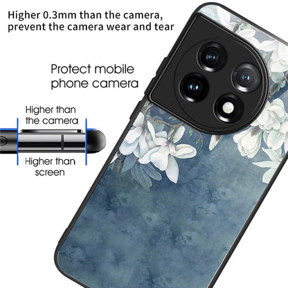 For OnePlus Ace 3 5G / 12R 5G Tempered Glass Case Pattern Printing Phone Cover