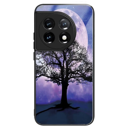 For OnePlus Ace 3 5G / 12R 5G Case Pattern Anti-Scratch Tempered Glass Back Cover