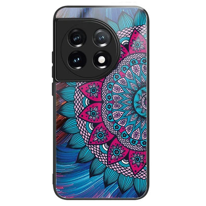 For OnePlus Ace 3 5G / 12R 5G Case Pattern Anti-Scratch Tempered Glass Back Cover