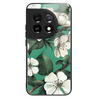 For OnePlus Ace 3 5G / 12R 5G Case Pattern Anti-Scratch Tempered Glass Back Cover