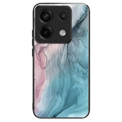 For Xiaomi Redmi Note 13 Pro 5G / Poco X6 5G Case Marble Pattern Tempered Glass Back Phone Cover