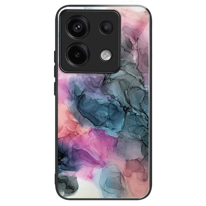 For Xiaomi Redmi Note 13 Pro 5G / Poco X6 5G Case Marble Pattern Tempered Glass Back Phone Cover