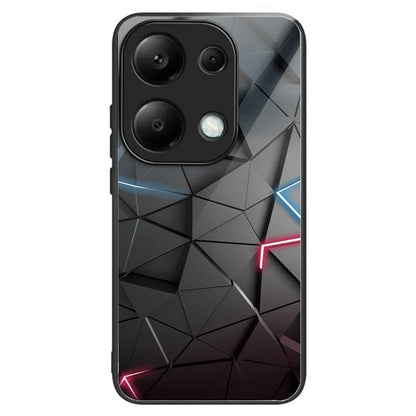 For Xiaomi Redmi Note 13 Pro 4G / Poco M6 Pro 4G Case Pattern Printing Tempered Glass TPU Phone Cover