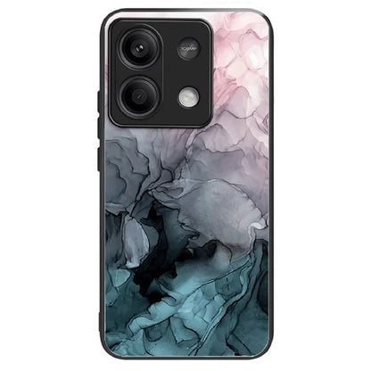 For Xiaomi Redmi Note 13 5G Tempered Glass Case Marble Pattern Design Phone Cover