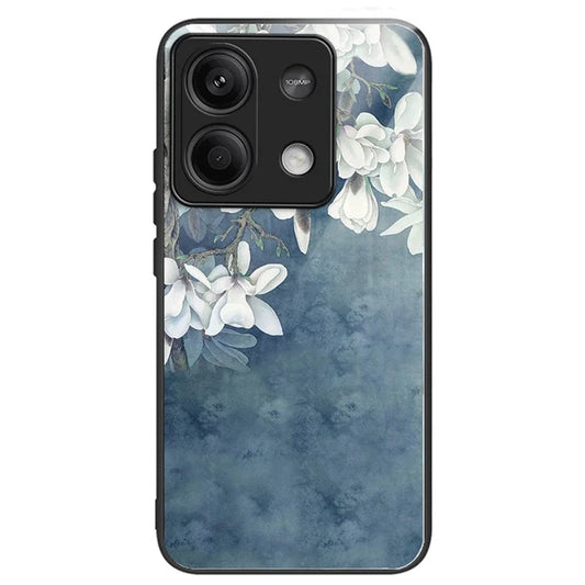 For Xiaomi Redmi Note 13 5G Case Pattern Printing Tempered Glass+TPU Phone Cover