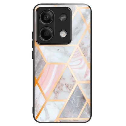 For Xiaomi Redmi Note 13 5G Case Pattern Printing Tempered Glass+TPU Phone Cover