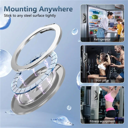 For iPhone 14 Pro Case Rotary Ring Kickstand TPU+PC Phone Cover