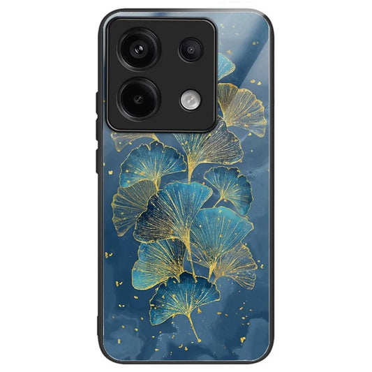 For Xiaomi Redmi Note 13 Pro 5G / Poco X6 5G Case Pattern Printing Tempered Glass TPU Phone Cover