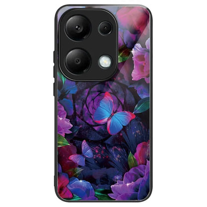 For Xiaomi Redmi Note 13 Pro 4G / Poco M6 Pro 4G Phone Case TPU+Tempered Glass Cover Pattern Print