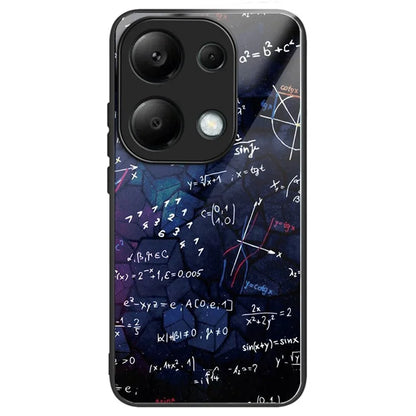 For Xiaomi Redmi Note 13 Pro 4G / Poco M6 Pro 4G Phone Case TPU+Tempered Glass Cover Pattern Print