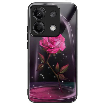 For Xiaomi Redmi Note 13 5G Case Pattern Design Ultra-Thin Tempered Glass Phone Cover