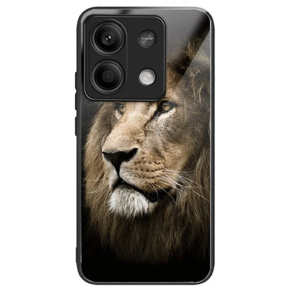 For Xiaomi Redmi Note 13 5G Case Pattern Design Ultra-Thin Tempered Glass Phone Cover
