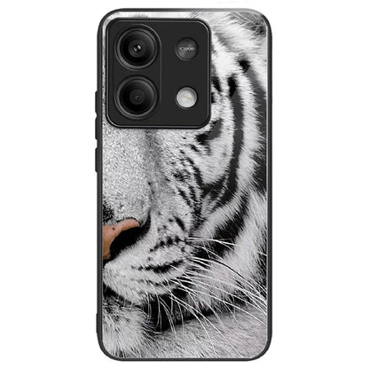 For Xiaomi Redmi Note 13 5G Case Pattern Design Ultra-Thin Tempered Glass Phone Cover