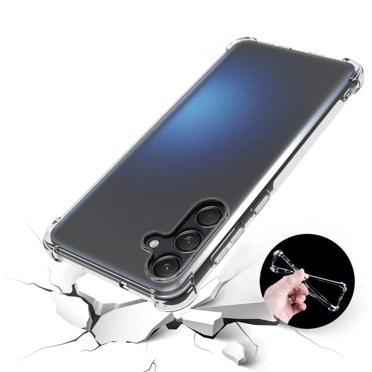 For Samsung Galaxy M55 5G / C55 5G / F55 5G Phone Case HD Transparent Four Corner Airbag TPU Cover