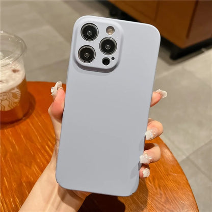 For iPhone 15 Pro Max Case Rubberized Hard PC Phone Cover Skin-touch Feeling