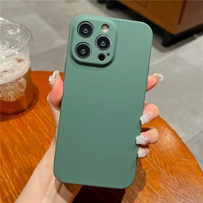 For iPhone 15 Pro Max Case Rubberized Hard PC Phone Cover Skin-touch Feeling