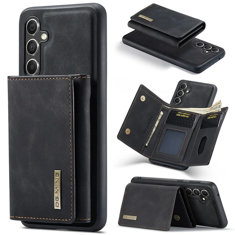DG.MING M1 Series for Samsung Galaxy A55 5G Case Magnetic Detachable Leather Back Cover