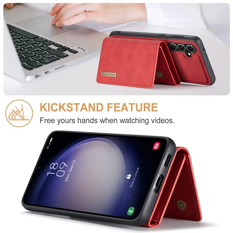 DG.MING M1 Series for Samsung Galaxy A55 5G Case Magnetic Detachable Leather Back Cover
