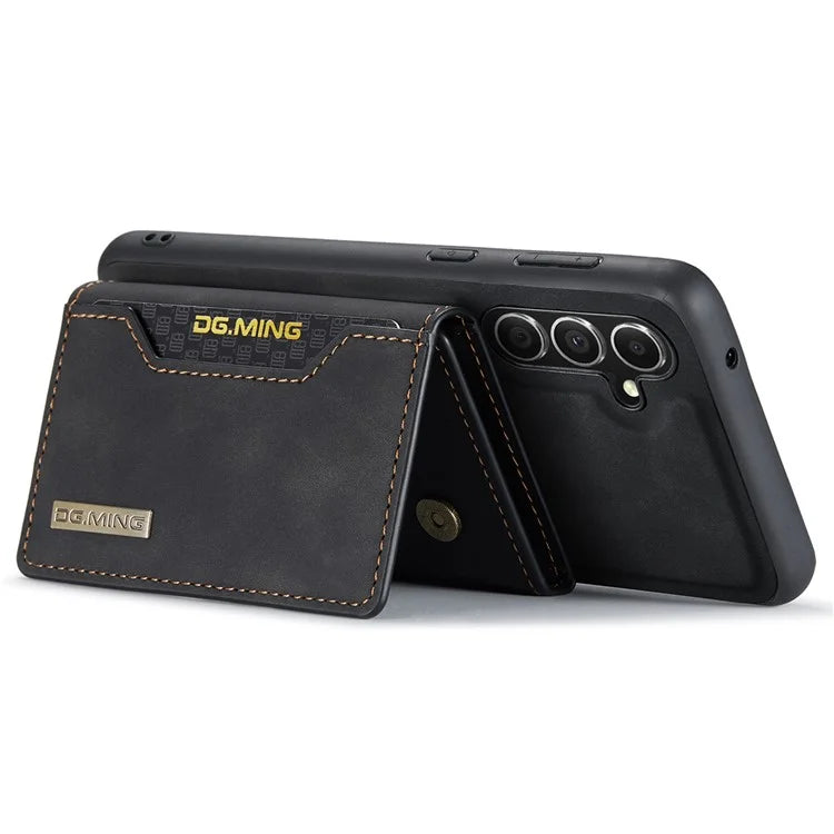 DG.MING M2 Series for Samsung Galaxy A35 5G Kickstand Case Detachable Magnetic Wallet Phone Cover
