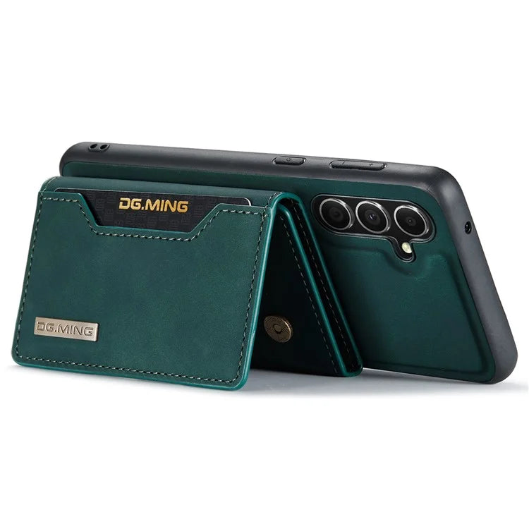 DG.MING M2 Series for Samsung Galaxy A35 5G Kickstand Case Detachable Magnetic Wallet Phone Cover