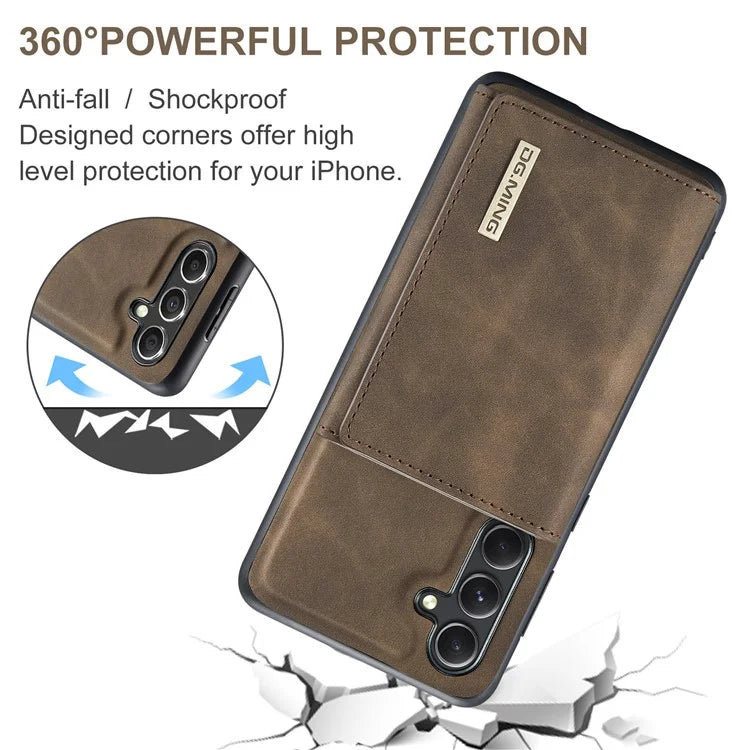 DG.MING M1 Series for Samsung Galaxy A15 4G / A15 5G Case Detachable Wallet Phone Cover