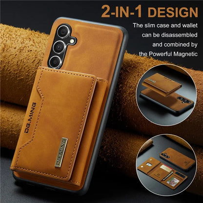 DG.MING M2 Series for Samsung Galaxy A55 5G Magnetic Phone Case Detachable Wallet Cover