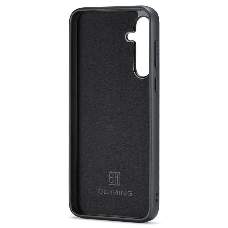 DG.MING For Samsung Galaxy A55 5G Case PU Leather+PC+TPU Hybrid Phone Cover