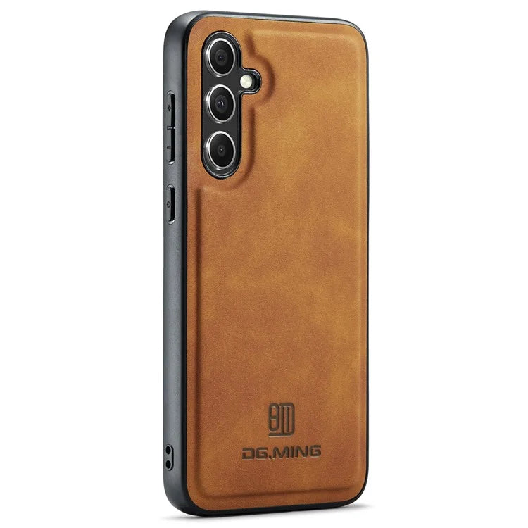 DG.MING For Samsung Galaxy A35 5G Case Leather+PC+TPU Anti-Drop Phone Cover