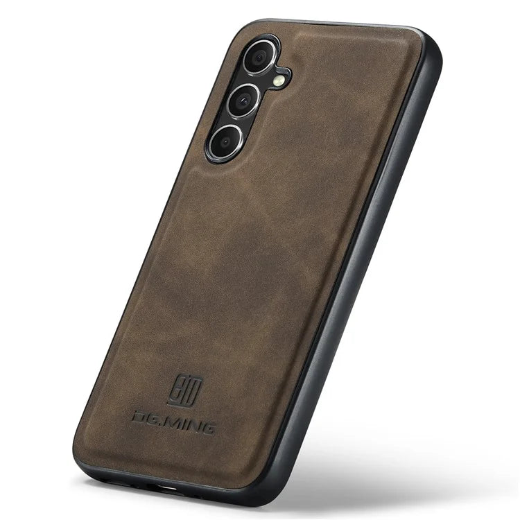 DG.MING For Samsung Galaxy A35 5G Case Leather+PC+TPU Anti-Drop Phone Cover