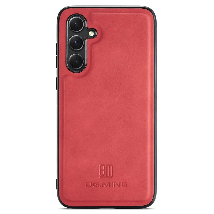 DG.MING For Samsung Galaxy A35 5G Case Leather+PC+TPU Anti-Drop Phone Cover