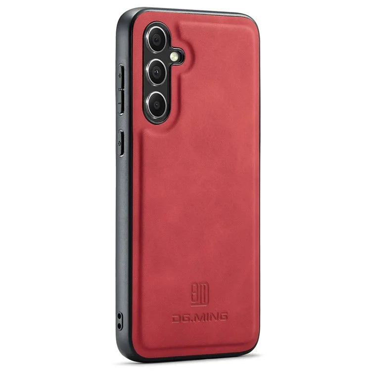 DG.MING For Samsung Galaxy A35 5G Case Leather+PC+TPU Anti-Drop Phone Cover