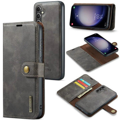 DG.MING for Samsung Galaxy A55 5G Case Detachable Split Leather Phone Cover with Stand Wallet