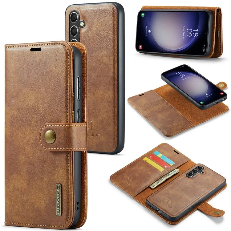 DG.MING for Samsung Galaxy A35 5G Wallet Case Detachable Split Leather Phone Cover