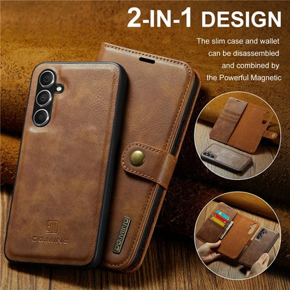 DG.MING for Samsung Galaxy A35 5G Wallet Case Detachable Split Leather Phone Cover