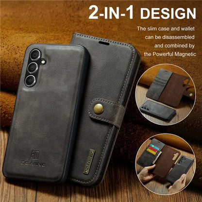 DG.MING for Samsung Galaxy A35 5G Wallet Case Detachable Split Leather Phone Cover